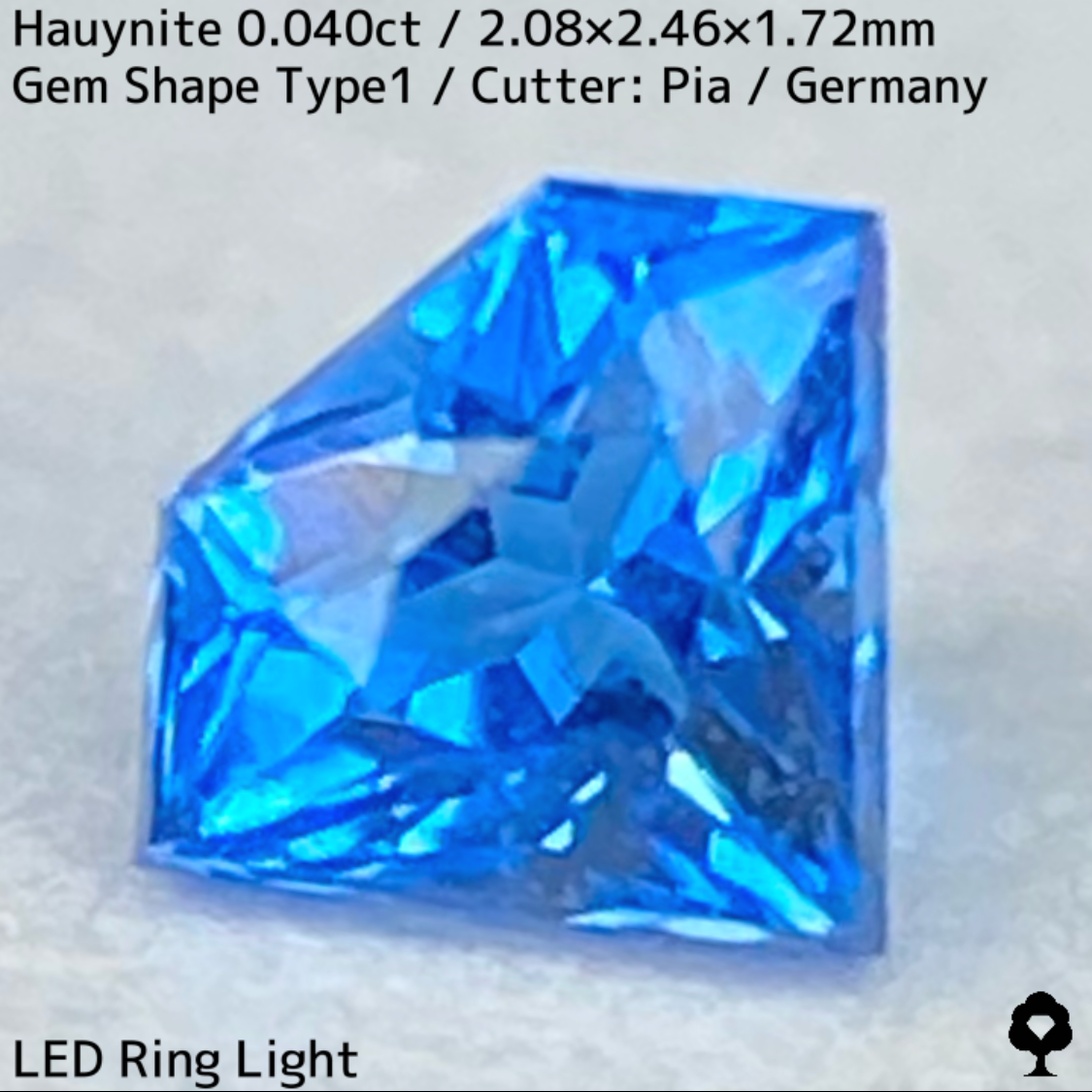 Awinite 0.040ct ★ A gemstone made from beautiful, popping neon blue crystals. A gemstone only available at GTJ.