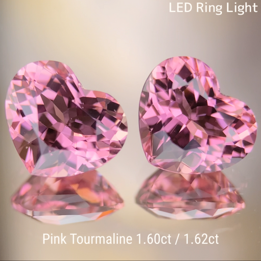 Pink Tourmaline 2pc 1.60ct / 1.62ct