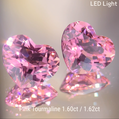 Pink Tourmaline 2pc 1.60ct / 1.62ct