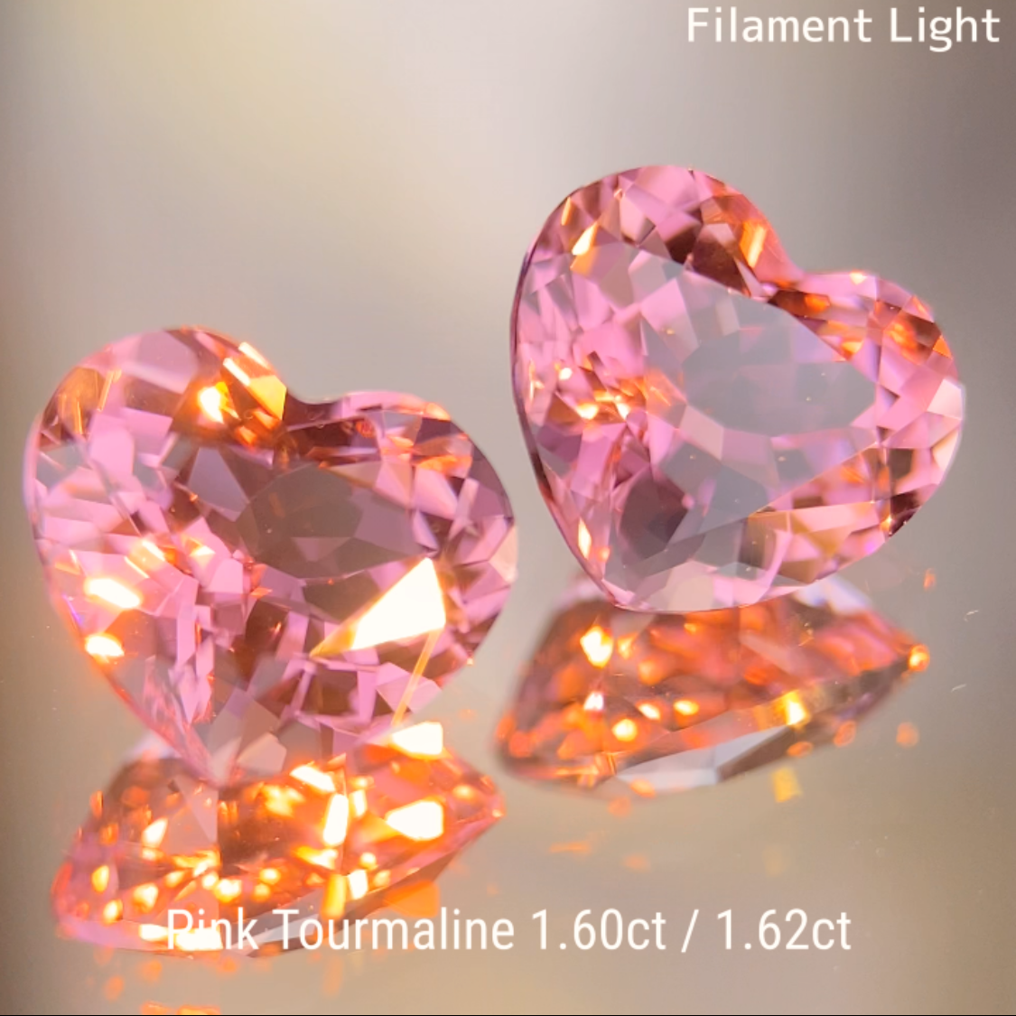 Pink Tourmaline 2pc 1.60ct / 1.62ct