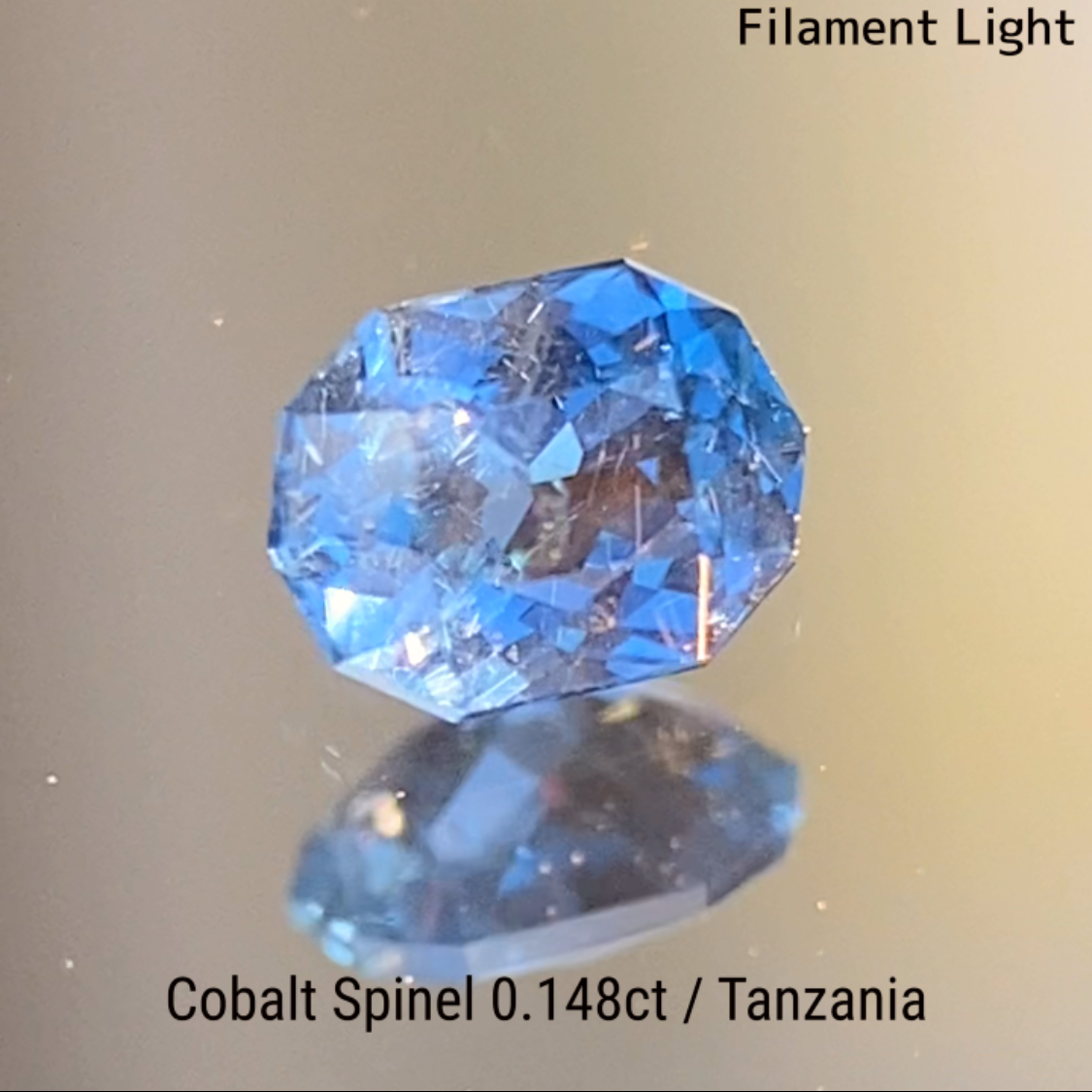 Cobalt Spinel 0.148ct / Tanzania