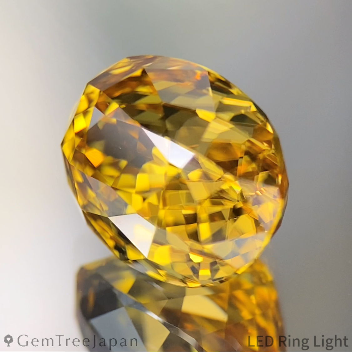 "Gira Cut 128" Yellow Gold Zircon 8.949ct / Madagascar