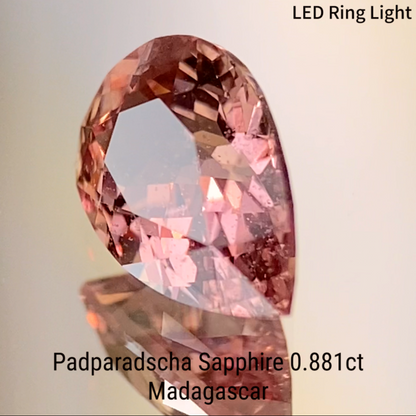 Padparadscha Sapphire 0.881ct / Madagascar