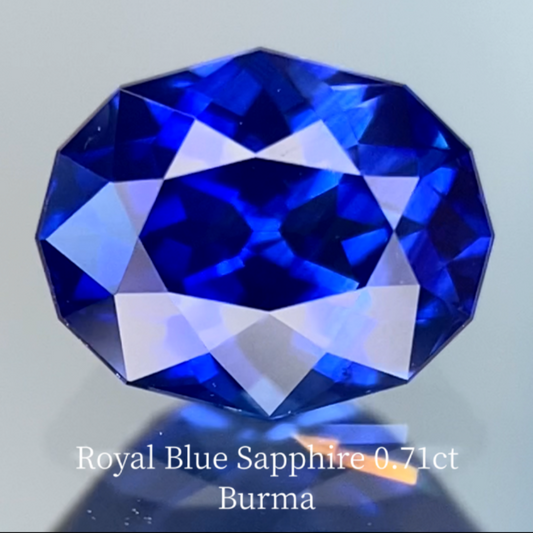 Royal Blue Sapphire 0.705ct / Burma