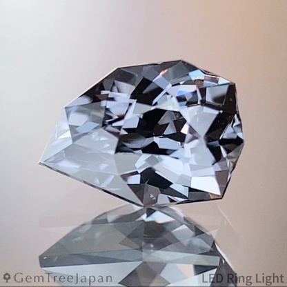 【Flame Frame】Grey Spinel 1.00ct / Burma