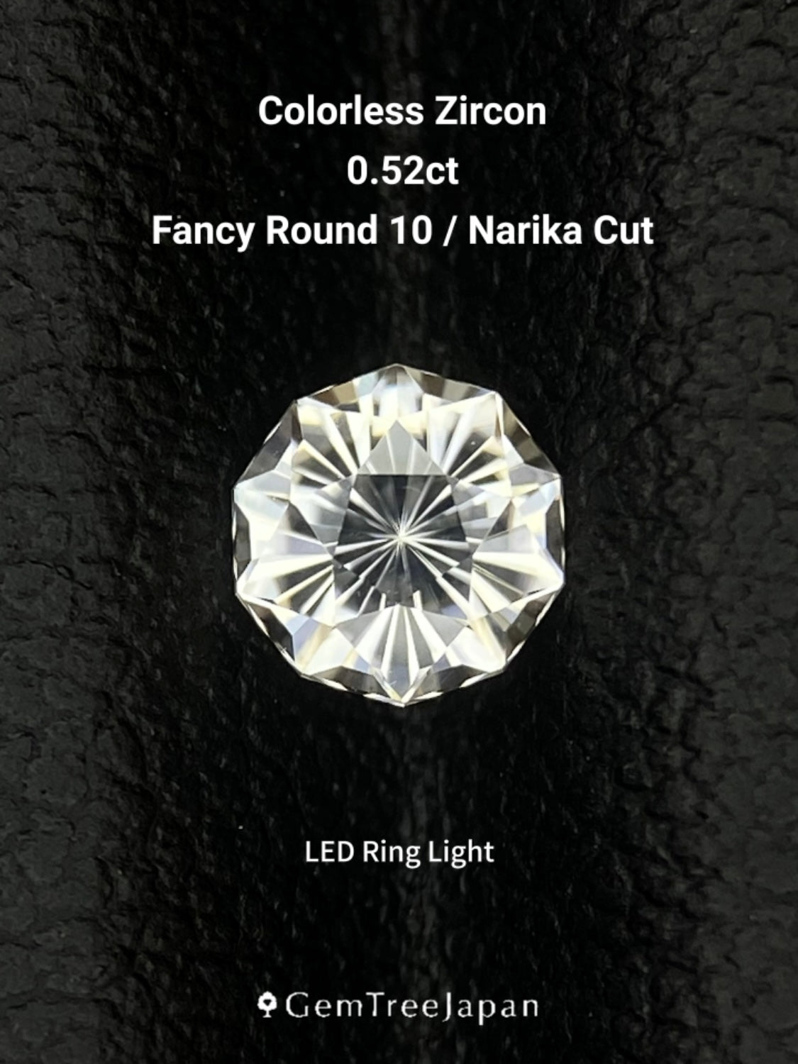【Trial Price】Colorless Zircon 0.52ct (10) / Cambodia