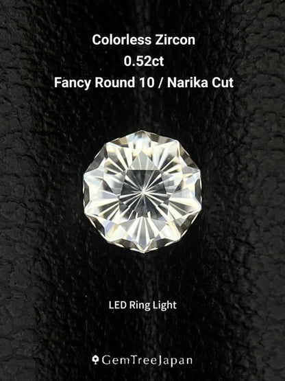 【Trial Price】Colorless Zircon 0.52ct (10) / Cambodia