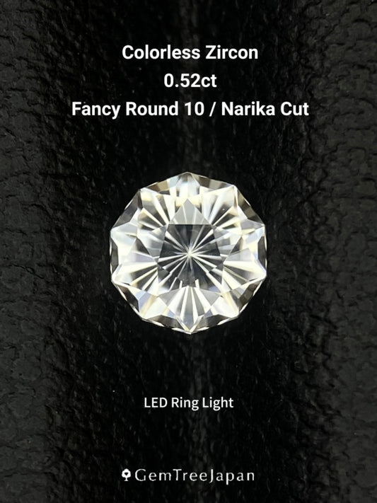 【Trial Price】Colorless Zircon 0.52ct (10) / Cambodia