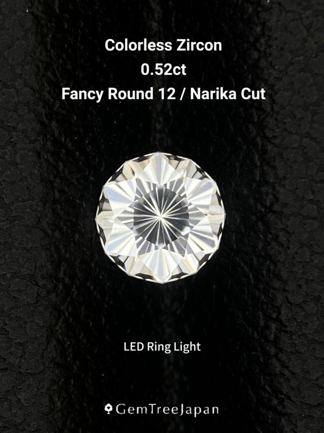 【Trial Price】Colorless Zircon 0.52ct (12) / Cambodia