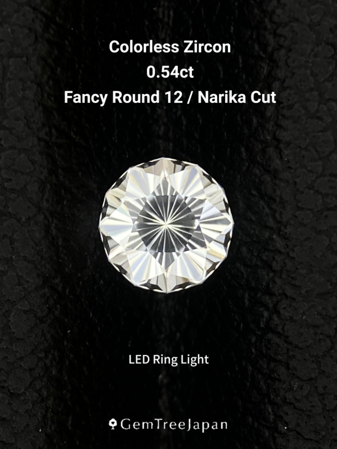 【Trial Price】Colorless Zircon 0.54ct (12) / Cambodia