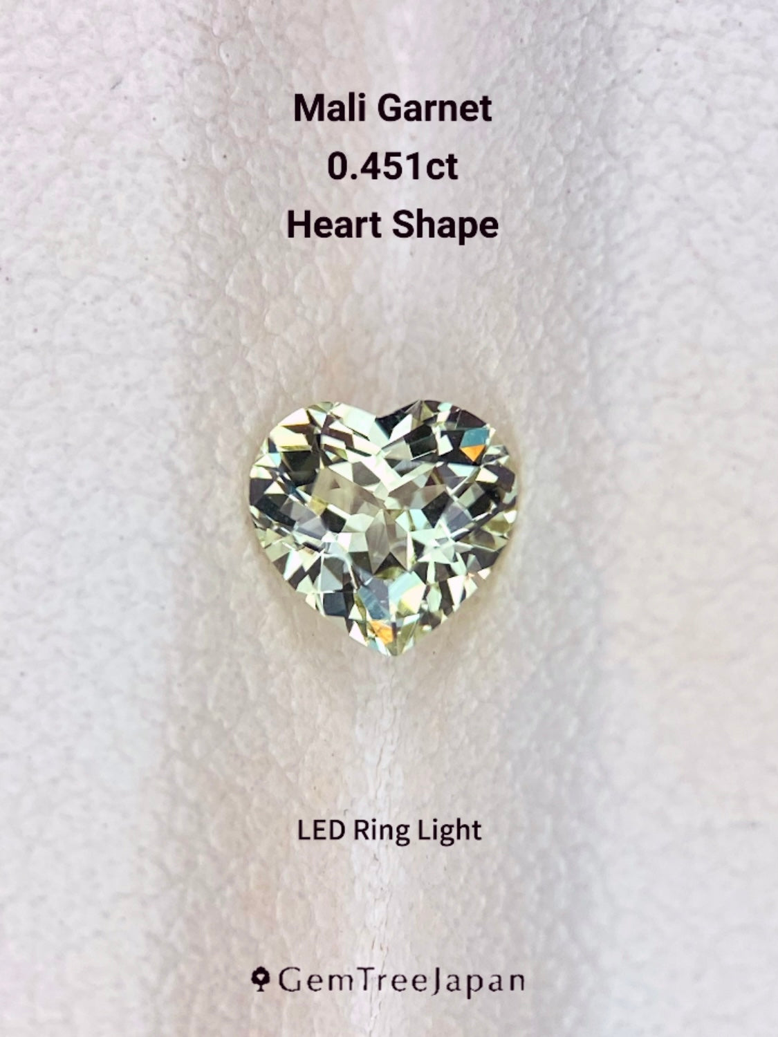 【Trial Price】Mali Garnet 0.451ct / Heart Shape