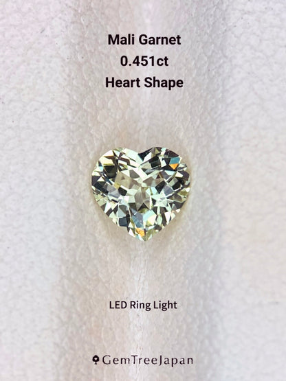 【Trial Price】Mali Garnet 0.451ct / Heart Shape