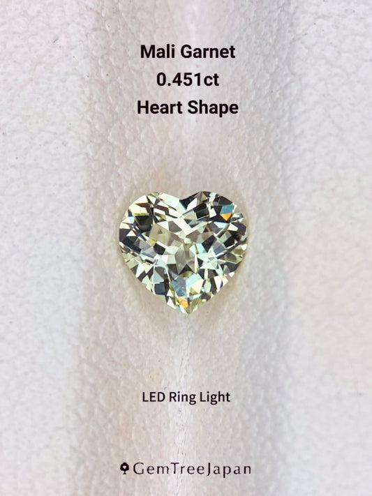 【Trial Price】Mali Garnet 0.451ct / Heart Shape