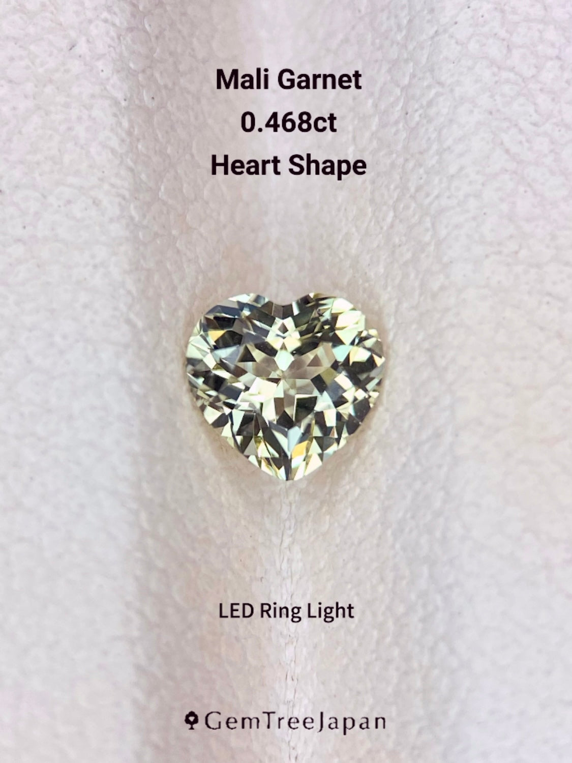 【Trial Price】Mali Garnet 0.468ct / Heart Shape