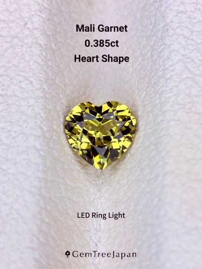 【Trial Price】Mali Garnet 0.385ct / Heart Shape
