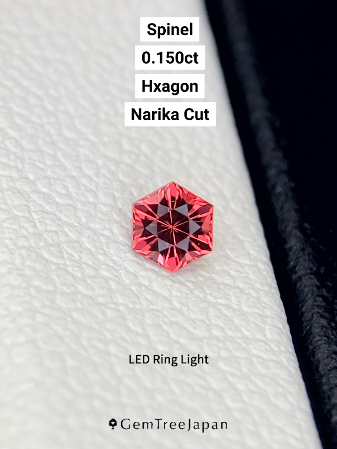 【Trial Price】Pinkish Orange Spinel 0.150ct / Myanmar (Burma)