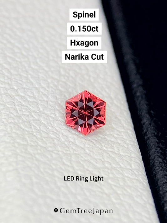 【Trial Price】Pinkish Orange Spinel 0.150ct / Myanmar (Burma)