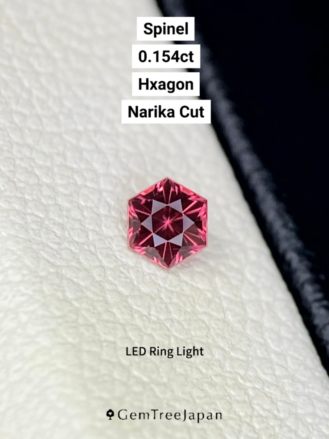 【Trial Price】Orangy Pink Spinel 0.154ct / Myanmar (Burma)