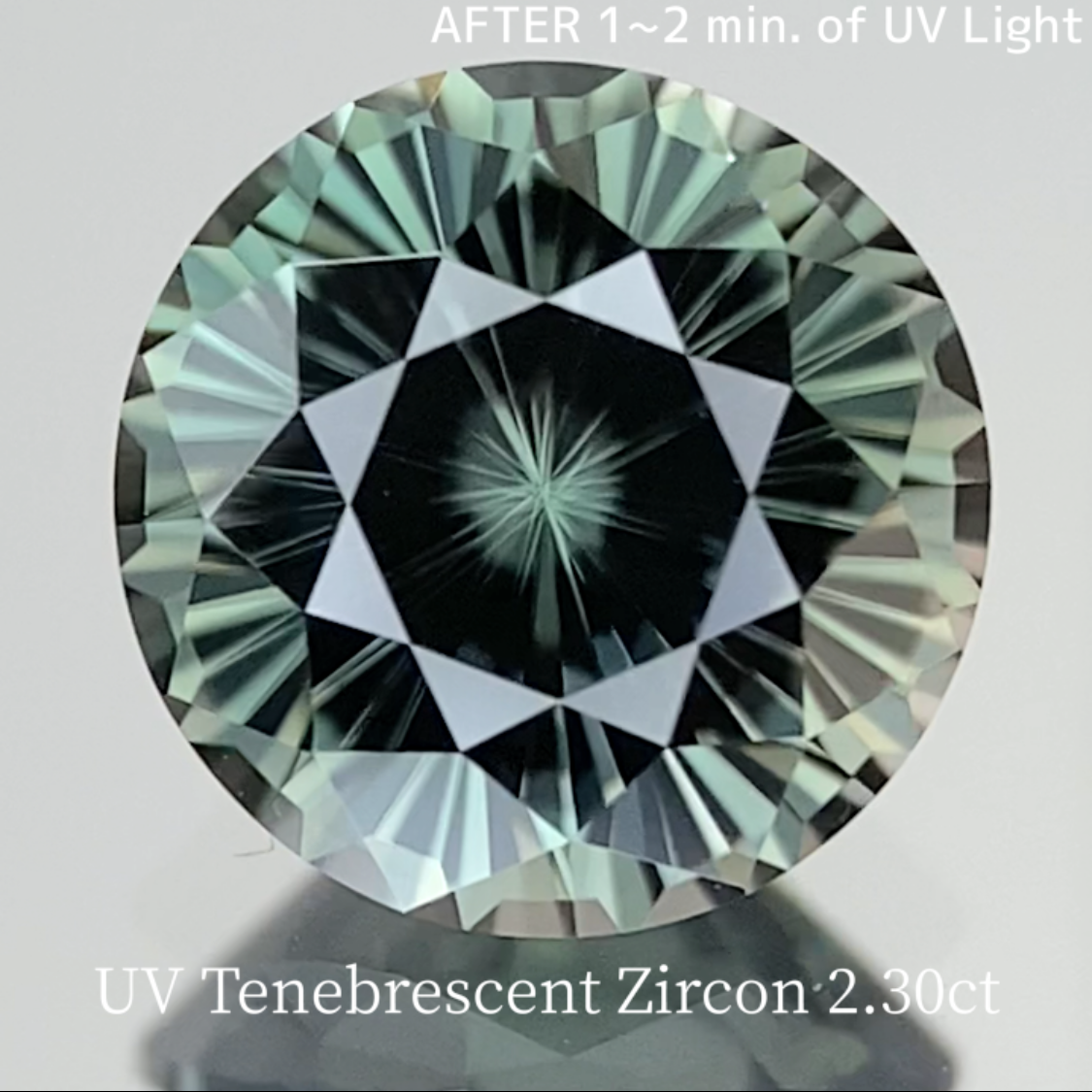 UV Tenebrescent Zircon 2.307ct