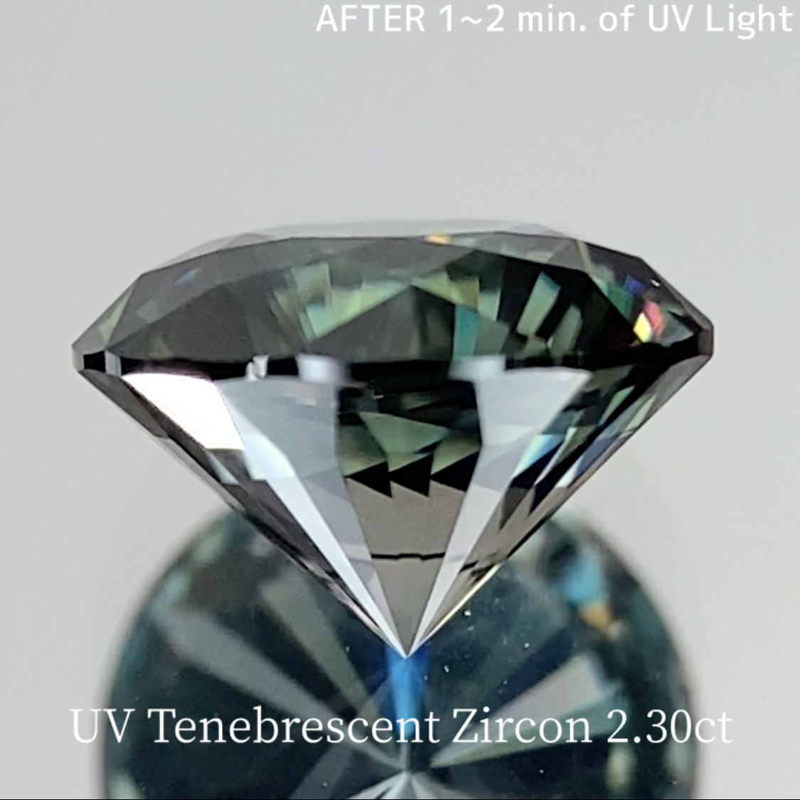 UV Tenebrescent Zircon 2.307ct