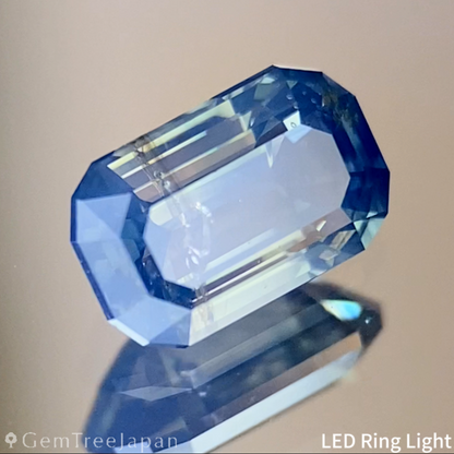 Silky Greenish Blue Sapphire 0.707ct / Cameroon
