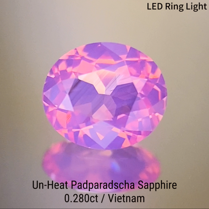 Un-Heat Padparadscha Sapphire 0.280ct / Vietnam