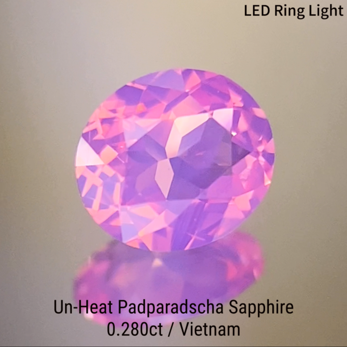 Un-Heat Padparadscha Sapphire 0.280ct / Vietnam