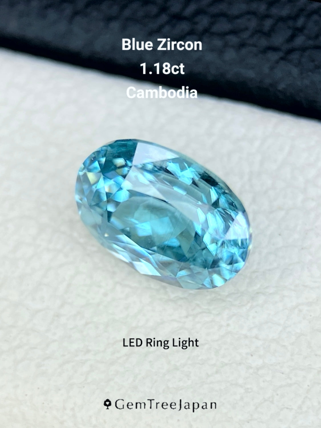 【Trial Price】Blue Zircon 1.18ct / Cambodia