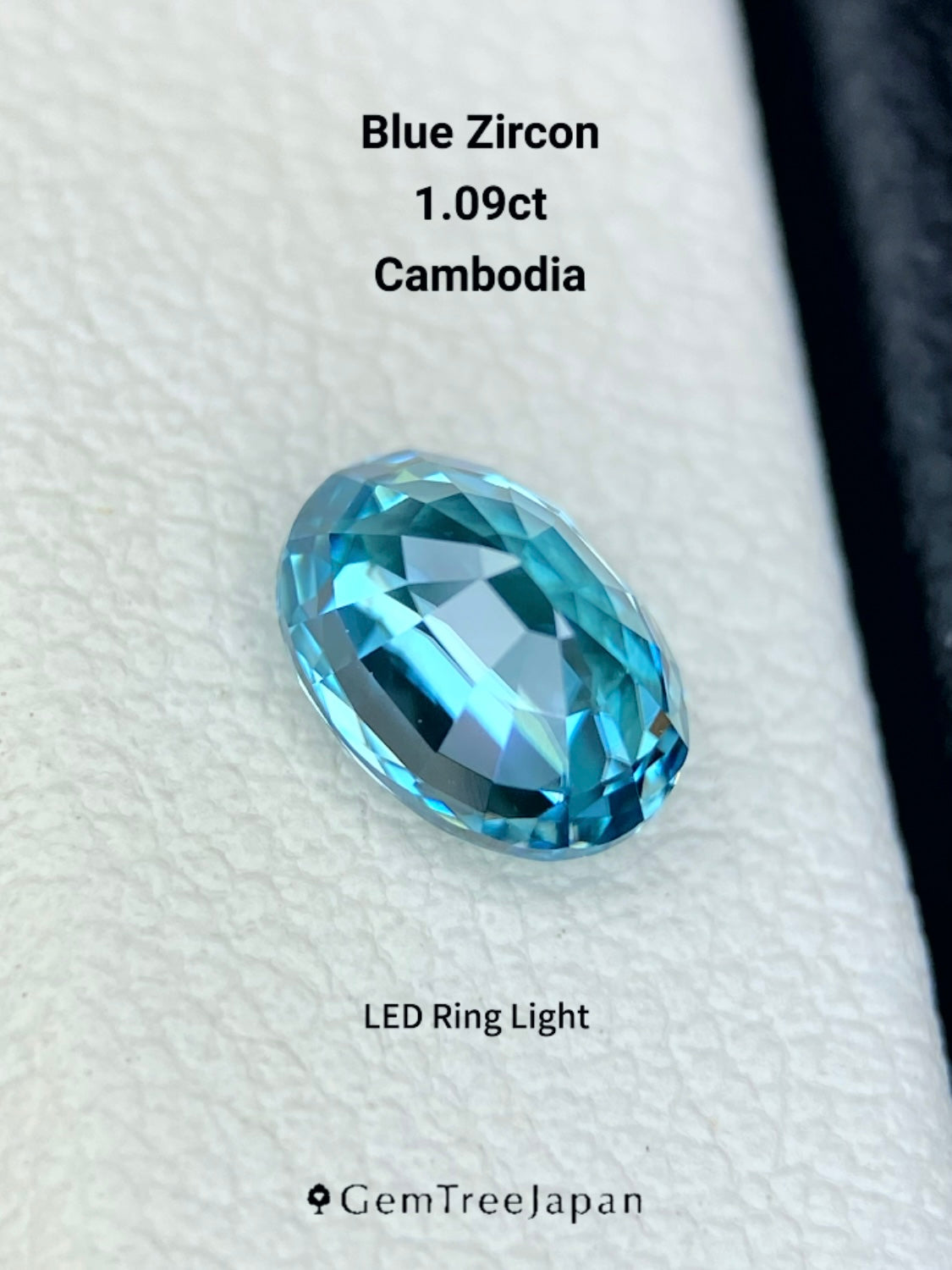 Trial Price】Blue Zircon 1.09ct / Cambodia – IRMO.JP
