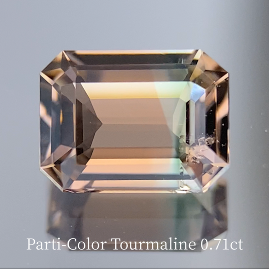 [Free with purchases of ¥27,000 or more] Parti-Color Tourmaline 0.71ct