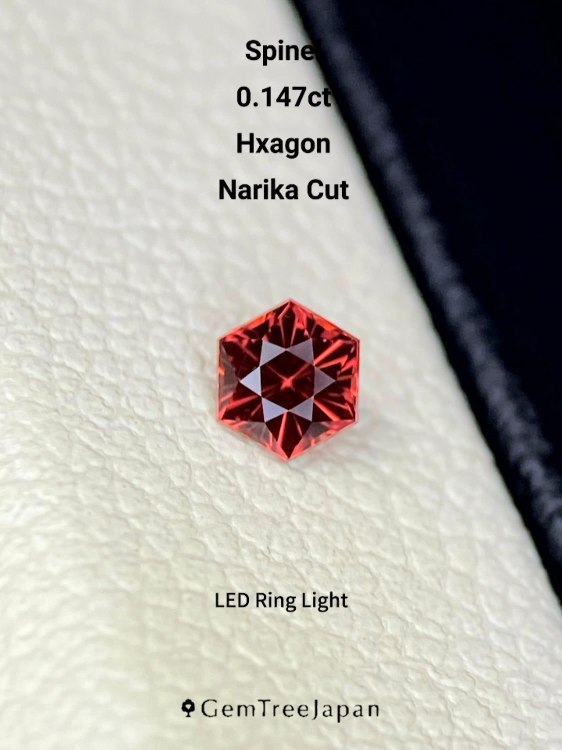 【Trial Price】Pinkish Orange Spinel 0.147ct / Myanmar (Burma)