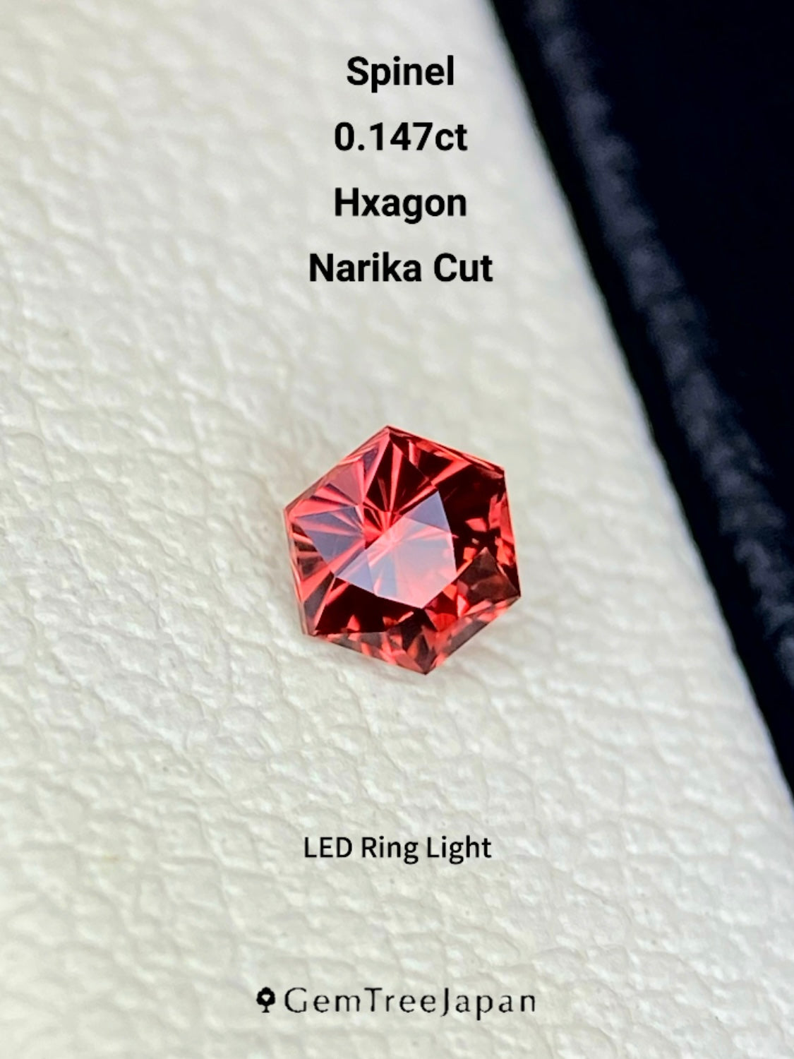 【Trial Price】Pinkish Orange Spinel 0.147ct / Myanmar (Burma)