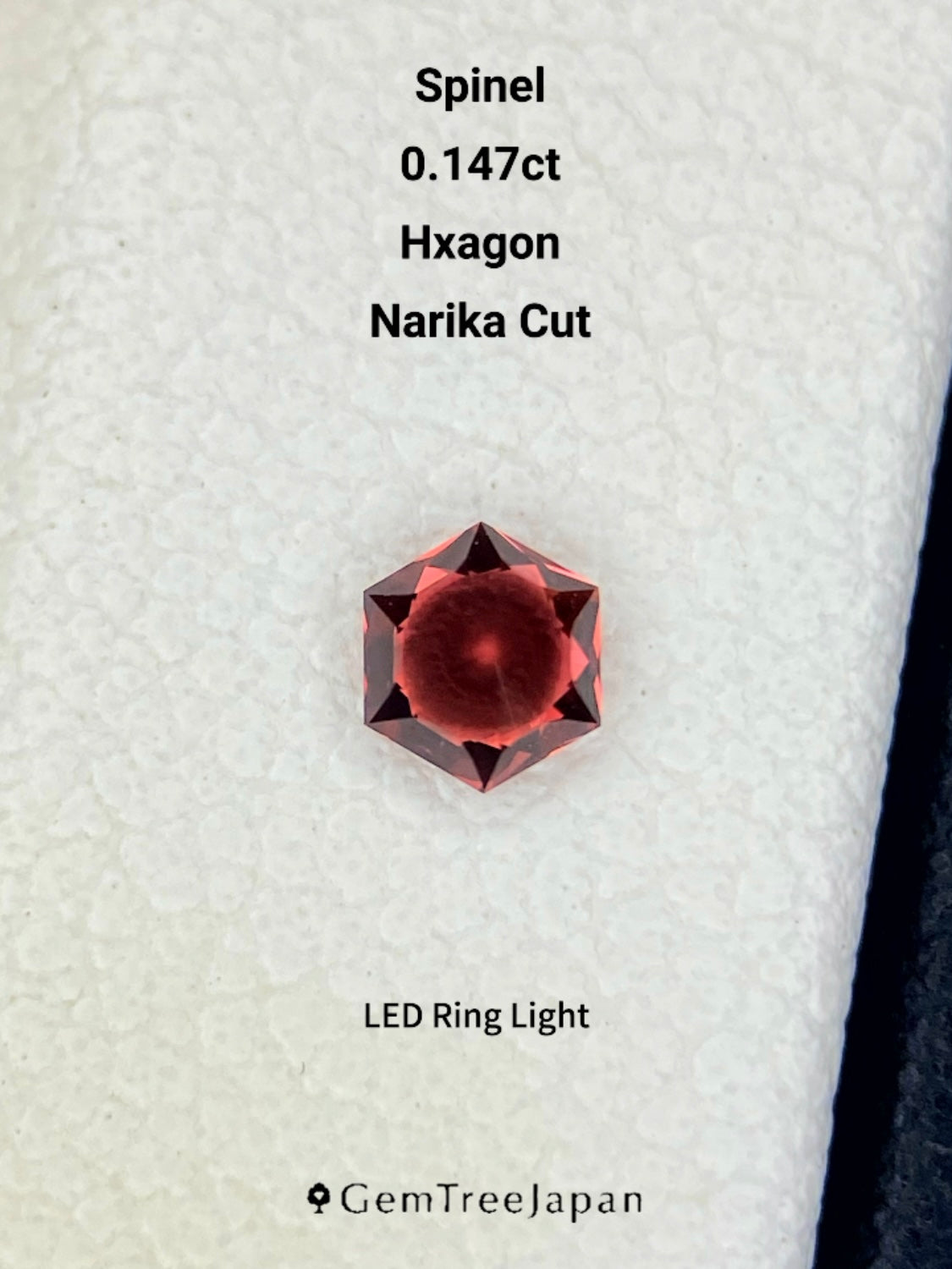 【Trial Price】Pinkish Orange Spinel 0.147ct / Myanmar (Burma)