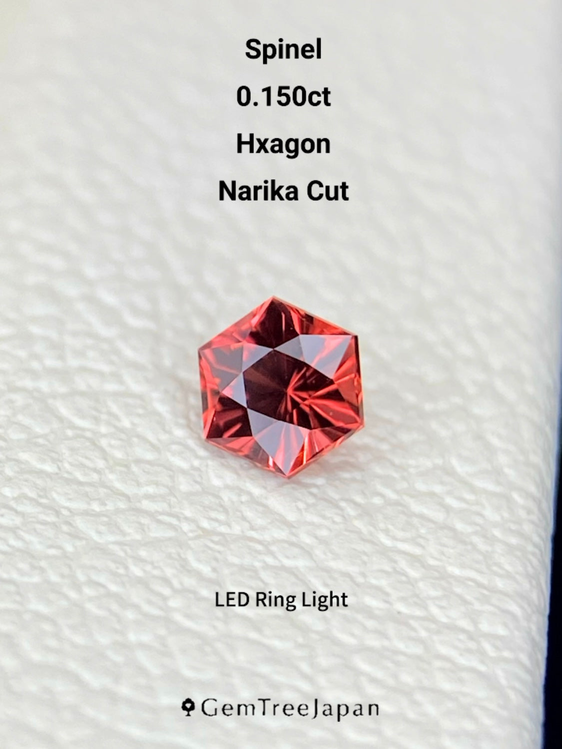 【Trial Price】Pinkish Orange Spinel 0.150ct / Myanmar (Burma)