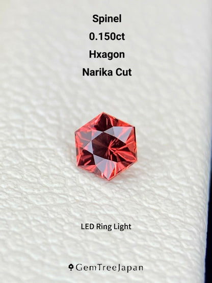 【Trial Price】Pinkish Orange Spinel 0.150ct / Myanmar (Burma)