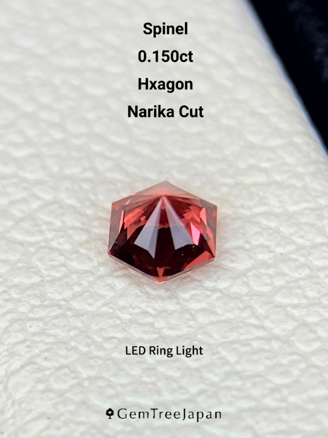 【Trial Price】Pinkish Orange Spinel 0.150ct / Myanmar (Burma)