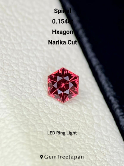 【Trial Price】Orangy Pink Spinel 0.154ct / Myanmar (Burma)