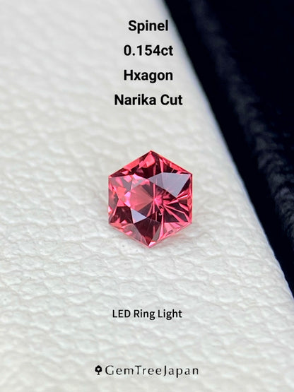 【Trial Price】Orangy Pink Spinel 0.154ct / Myanmar (Burma)