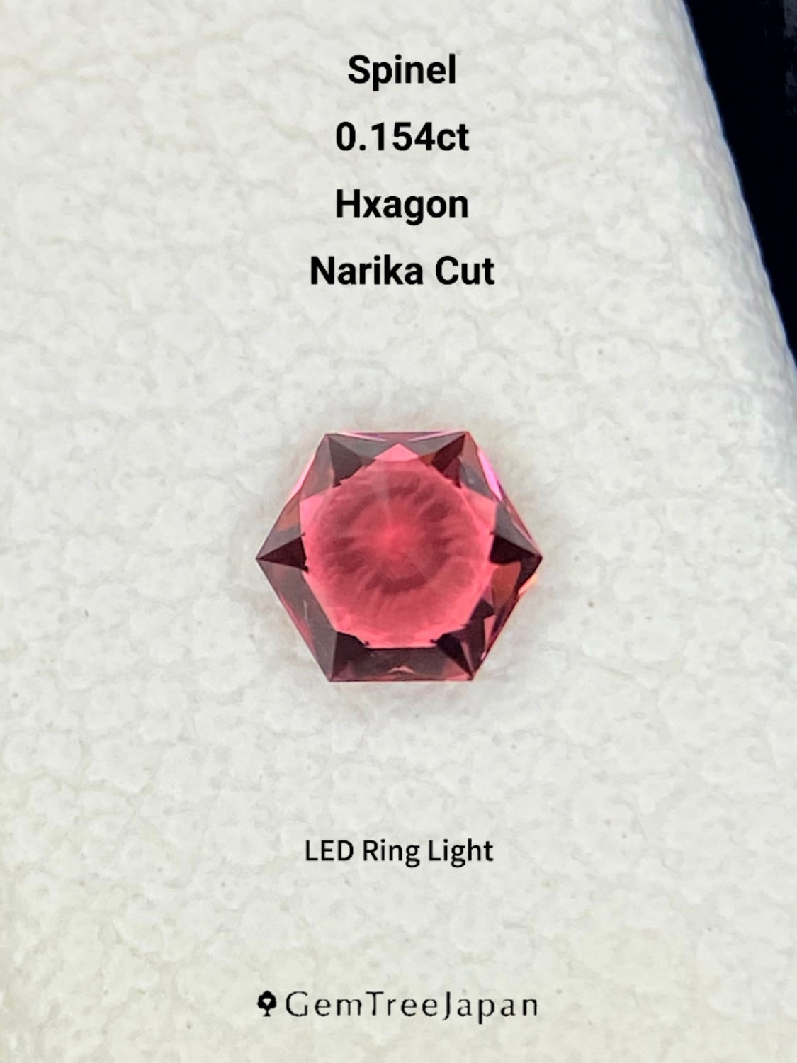 【Trial Price】Orangy Pink Spinel 0.154ct / Myanmar (Burma)
