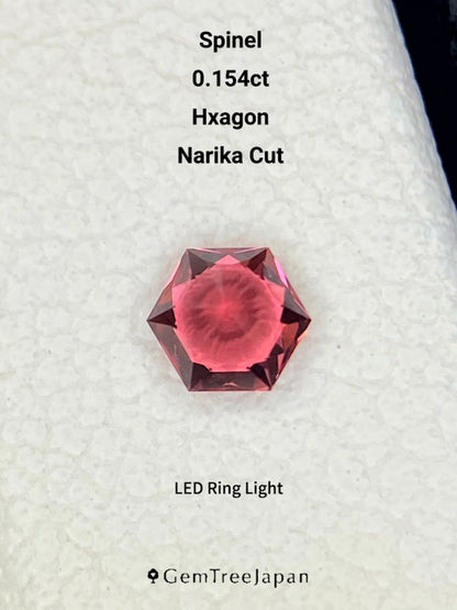 【Trial Price】Orangy Pink Spinel 0.154ct / Myanmar (Burma)