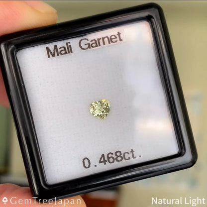 【Trial Price】Mali Garnet 0.468ct / Heart Shape