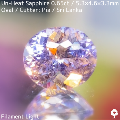 Un-Heat Sapphire 0.65ct / Sri Lanka