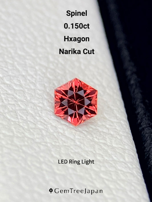 【Trial Price】Pinkish Orange Spinel 0.150ct / Myanmar (Burma)
