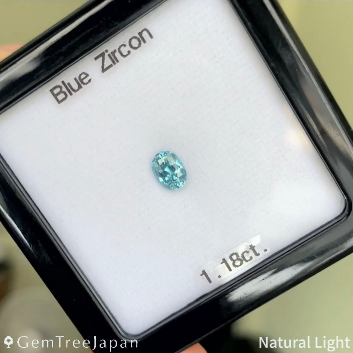【Trial Price】Blue Zircon 1.18ct / Cambodia