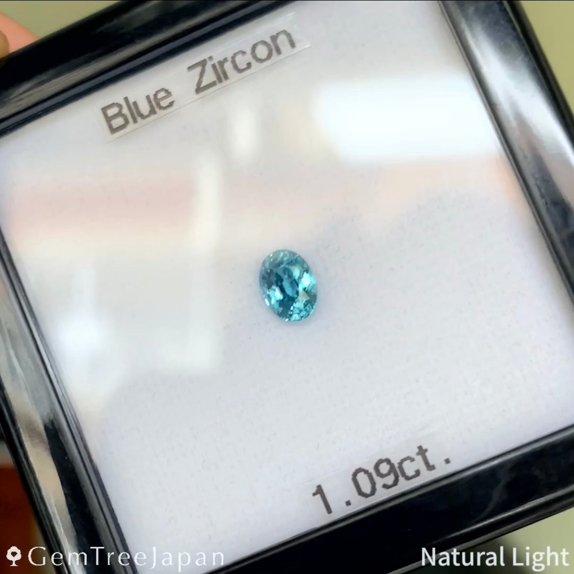 【Trial Price】Blue Zircon 1.09ct / Cambodia