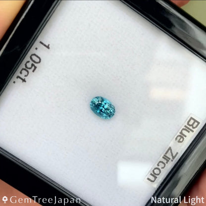 【Trial Price】Blue Zircon 1.05ct / Cambodia
