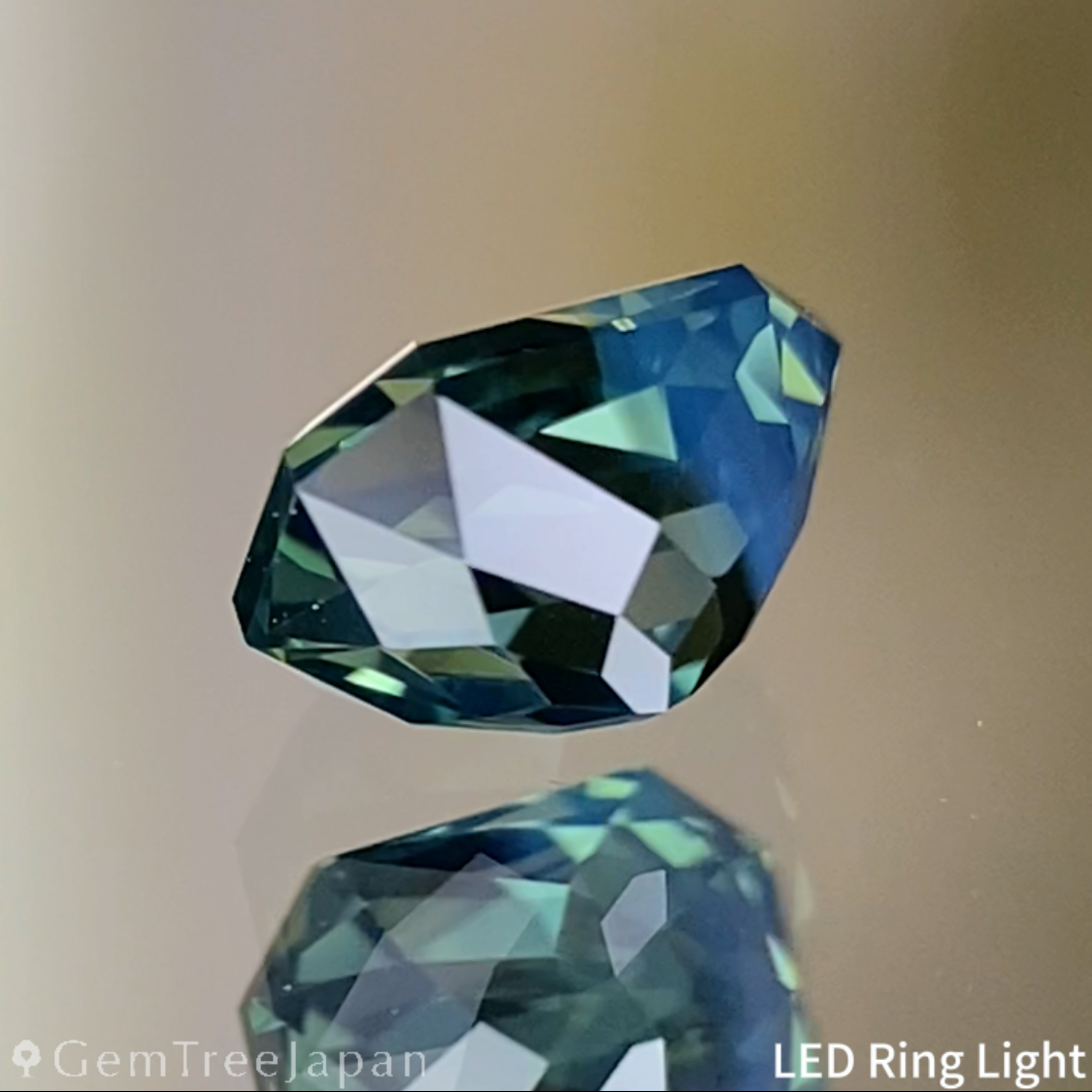 Green-Silky Blue Sapphire 0.544ct / Nigeria