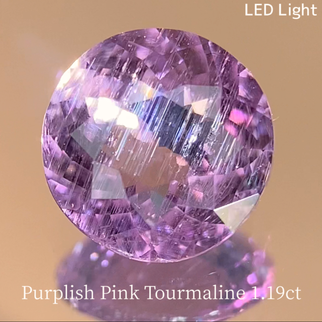 Purplish Pink Tourmaline 1.198ct