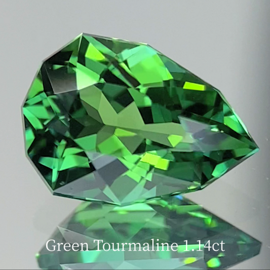 [Free with purchases of ¥85,500 or more] Green Tourmaline 1.14ct