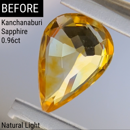 Orangy Yellow Sapphire 0.863ct / Kanchanaburi